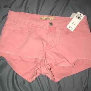 hollister shorts pink NWT